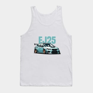 Subaru WRX STI Car Art - Impreza EJ25 Widebody Modified JDM Car Tank Top